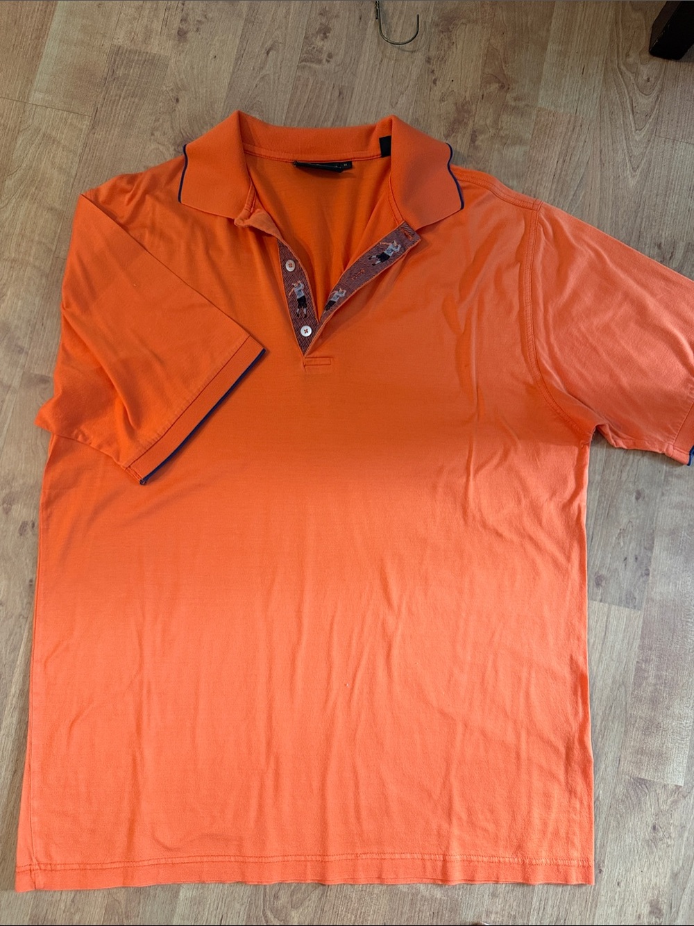 Bobby Jones Orange Polo/Golf shirt with Contrast Trim